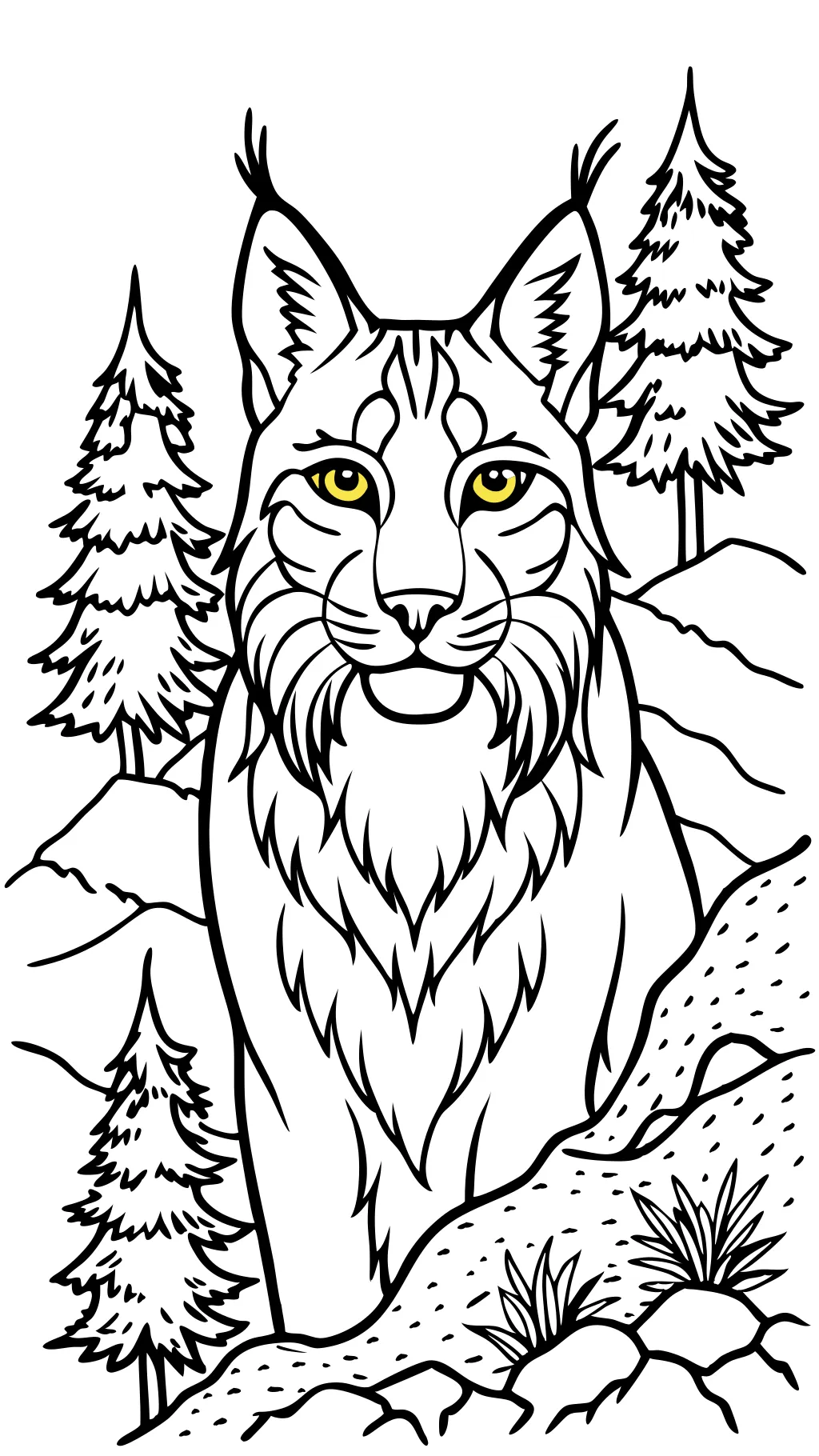 coloriages lynx